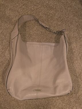 COACH Leather Shoulder Hobo Bag - Taupe ~ $55